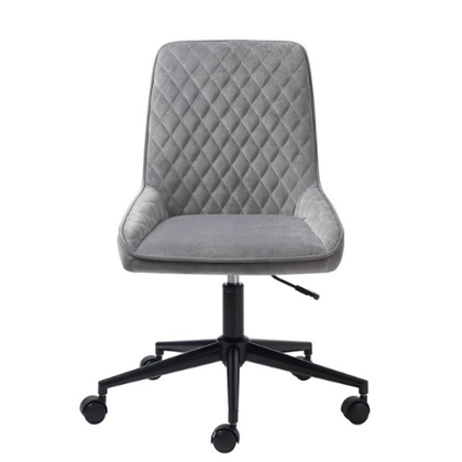 UNIQUE | Milton office chair | Grey velvet 